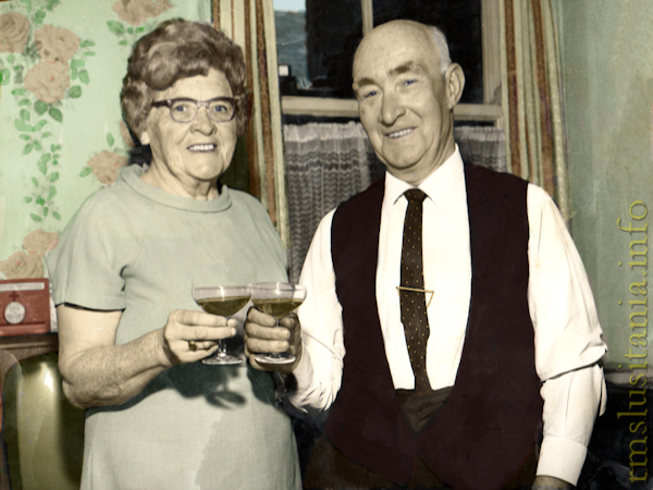 John and Norah celebrating their 50th wedding anniversary